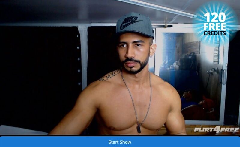 Hot Latino model and his partner gearing up for a show on Flirt4Free