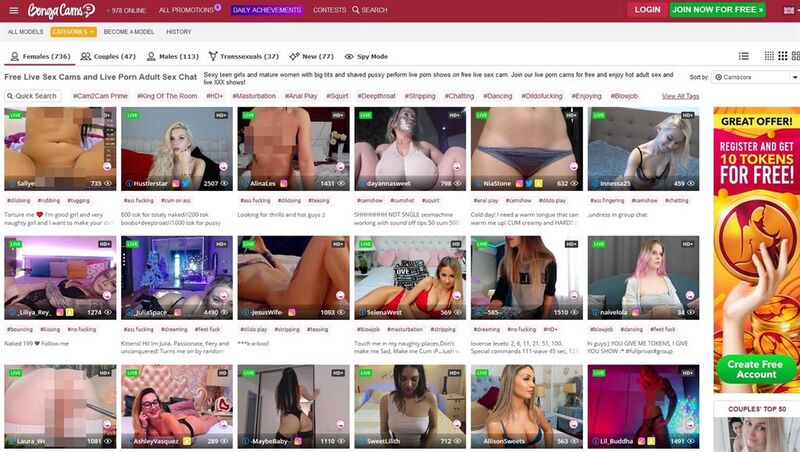 BongaCams live sex European webcam girls gallery