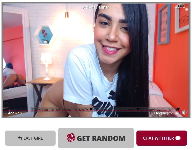 Meet strangers on their webcams on Randomgirlsoncam