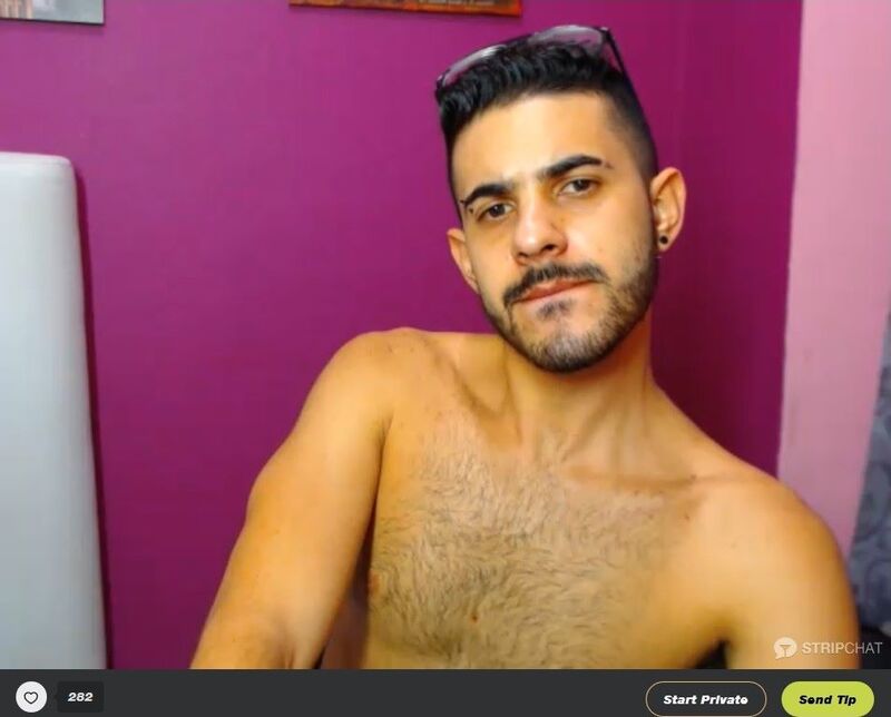 Sexy Latino cam hosts wait to play at StripChat.com