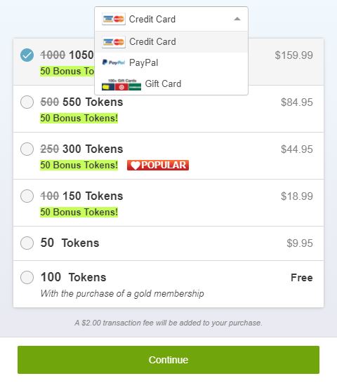 Buying Cam4 tokens with your gift cards is easy